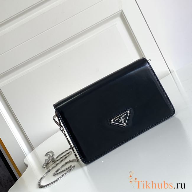 Prada Bag Spazzolato Black 19x10.5x3.5cm - 1