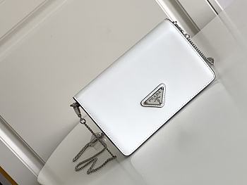 Prada Bag Spazzolato White 19x10.5x3.5cm