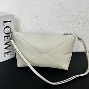 Loewe Puzzle Fold Pouch White 28x18x7cm - 5