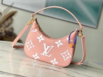 Louis Vuitton LV Bagatelle Pink Bag 24x18x7cm