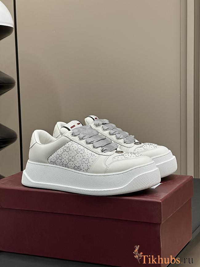 Gucci Screener Sneaker Light Grey  - 1