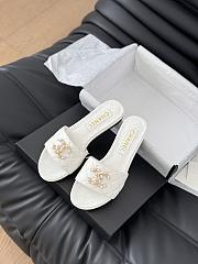 Chanel White Slides 08 - 1