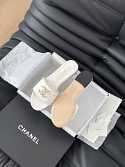 Chanel White Slides 08 - 5