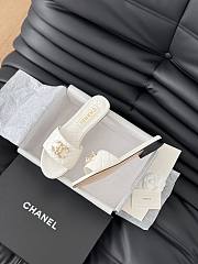 Chanel White Slides 08 - 3