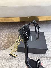 YSL Opyum Heels Patent Leather Black Heel  - 5