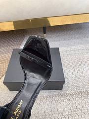 YSL Opyum Heels Patent Leather Black Heel  - 4