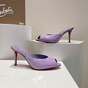 Christian Louboutin Me Dolly 100 Patent Purple Heel  - 1