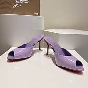 Christian Louboutin Me Dolly 100 Patent Purple Heel  - 4