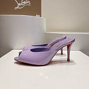 Christian Louboutin Me Dolly 100 Patent Purple Heel  - 3