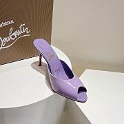 Christian Louboutin Me Dolly 100 Patent Purple Heel  - 2