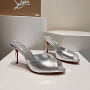 Christian Louboutin Me Dolly 100 Silver Heel - 1