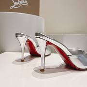 Christian Louboutin Me Dolly 100 Silver Heel - 5