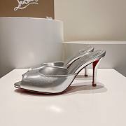 Christian Louboutin Me Dolly 100 Silver Heel - 4