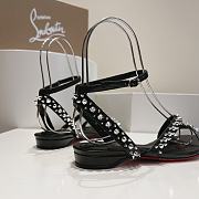 Christian louboutin Mafaldina Spikes Black Sandal - 4