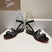 Christian louboutin Mafaldina Spikes Black Sandal - 3