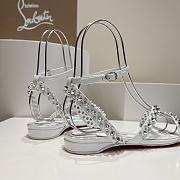 Christian louboutin Mafaldina Spikes White Sandal - 5