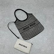 Miu Miu Black Tote Bag 34x40x60cm - 4