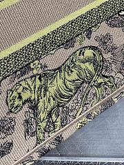 Dior Medium Dioriviera Book Tote Raffia Yellow 36 x 27.5 x 16.5 cm - 5