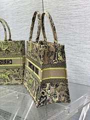 Dior Medium Dioriviera Book Tote Raffia Yellow 36 x 27.5 x 16.5 cm - 4