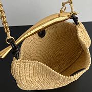 Bottega Veneta Sardine Top Handle Bag Raffia 33x20x4cm - 6