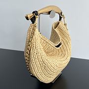 Bottega Veneta Sardine Top Handle Bag Raffia 33x20x4cm - 4