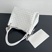 Bottega Veneta Medium Andiamo Parachute Tote White 30x26x20cm - 4