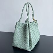 Bottega Veneta Medium Andiamo Parachute Tote Green 30x26x20cm - 6