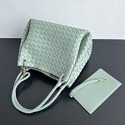Bottega Veneta Medium Andiamo Parachute Tote Green 30x26x20cm - 5