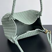 Bottega Veneta Medium Andiamo Parachute Tote Green 30x26x20cm - 3