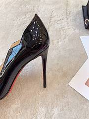 Christian Louboutin Black Pump Heel Patent 10cm - 5