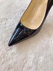 Christian Louboutin Black Pump Heel Patent 10cm - 4