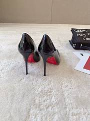 Christian Louboutin Black Pump Heel Patent 10cm - 3