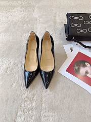 Christian Louboutin Black Pump Heel Patent 10cm - 2