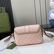 Gucci Ophidia GG Mini Shoulder Bag Pink 19x13x5cm - 5