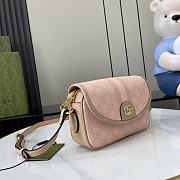 Gucci Ophidia GG Mini Shoulder Bag Pink 19x13x5cm - 4