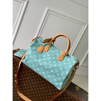 Louis Vuitton LV Speedy P9 Green Bandoulière 40 40 x 26 x 23 cm