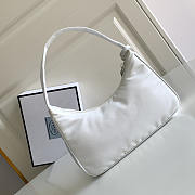 Prada Re-Edition 2005 Re-Nylon Bag White 23x13x5cm - 5