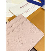 Louis Vuitton LV Card Holder Light Pink 10.2x7.3x0.3cm - 2