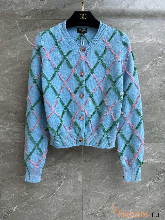 Chanel Blue Cardigan - 1