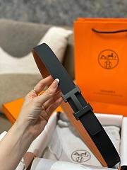 Hermes Black Brown Belt 3.8cm - 1