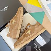 Prada Faded Suede Sneakers Cinnamon - 4