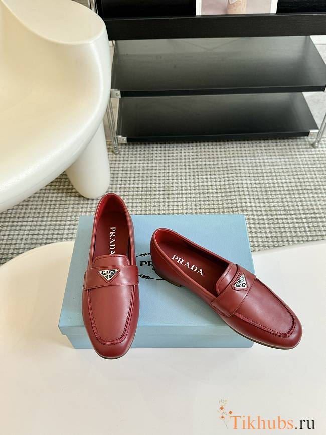 Prada Red Wine Loafer - 1