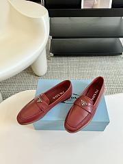 Prada Red Wine Loafer - 2