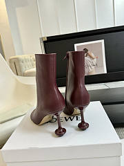 Loewe Red Wine Boots Heel 8.5cm - 2