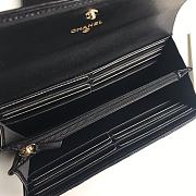 Chanel 19 Wallet Black Gold Lambskin 19.5x10x2.5cm - 5