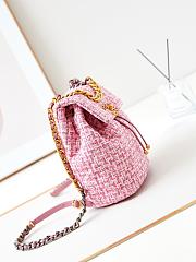 Chanel 19 Backpack Pink Tweed 26x22x16cm - 6