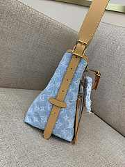 Louis Vuitton LV CarryAll PM Blue Denim 29 x 24 x 12 cm - 5