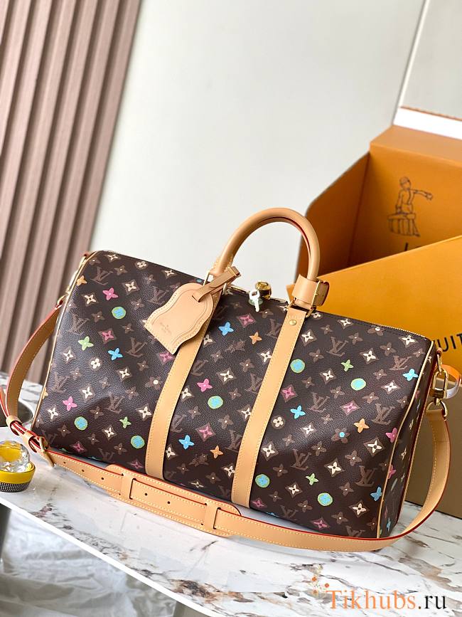 Louis Vuitton LV Keepall Bandoulière 45 Chocolate 45x27x20cm - 1