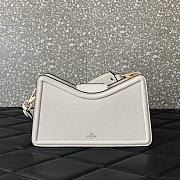 Valentino VLogo Signature Zip-Up Shoulder Bag White 24.5x15x8.5cm - 4