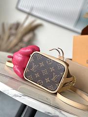 Louis Vuitton LV Nano Noé Monogram 13 x 10 x 16 cm  - 3